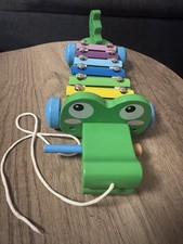 Chad Valley Crocodile Xcylophone Wooden Toy Musical Instrument