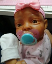 Reborn Baby Doll "Bean by Denise Pratt" Biracial African Caribbean Skin Tone