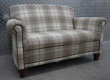Laura Ashley Burlington 2 Seater Sofa Brown Check Fabric ? Avail
