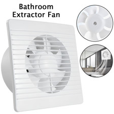 EXTRACTOR FAN VENTILATOR 4"/100mm SILENT POWERFUL BATHROOM TOILET KITCHEN WHITE