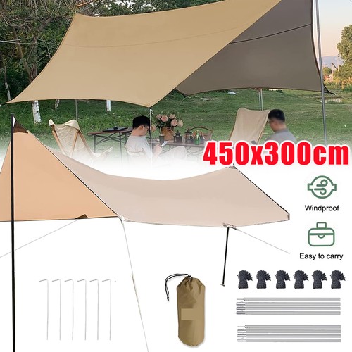 Awning waterproof tarp tent - waterproof,