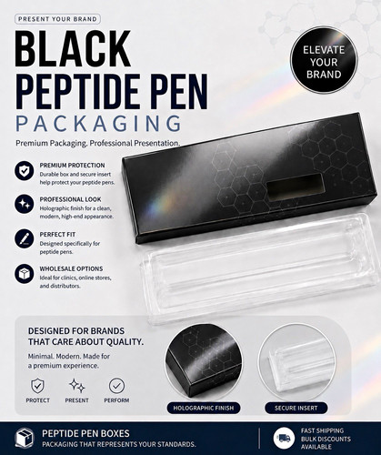 X10 empty black peptide pen - x10,