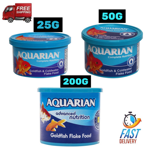 Aquarian goldfish flake food - aquarian,