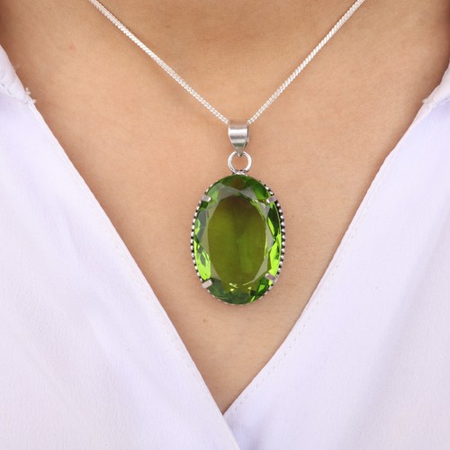 Peridot gemstone 925 sterling - gemstone,