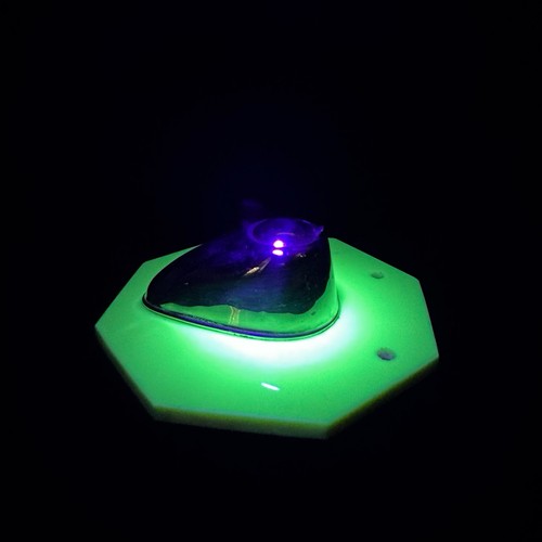 Vintage uranium glass - uranium, ink