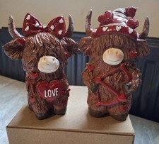 Highland Cow Resin Ornaments