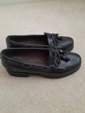 Gents Tasseled Black Loafers by Rockport. Size 7