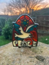 Vintage Cast Iron Metal Peace