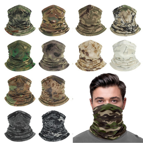 Camouflage neck tube snood - camouflage,