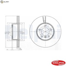 2x BRAKE DISC BG4172C FOR BMW