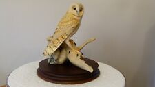 Border fine arts owl on log