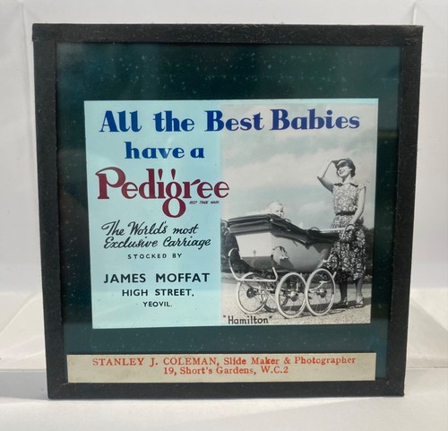 Vintage magic lantern slide - vintage,