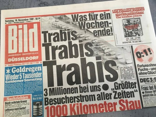 Bildzeitung from 1989 - bildzeitung, 18.11.1989