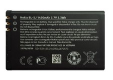 Original Nokia BL-5J Battery Asha 200 201 302, Lumia 520 525, N900 C3-00 X1-01