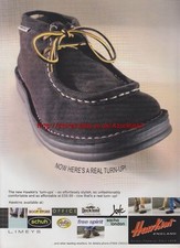 Hawkins England Turn-Ups Shoes 1999 Magazine Advert #1715