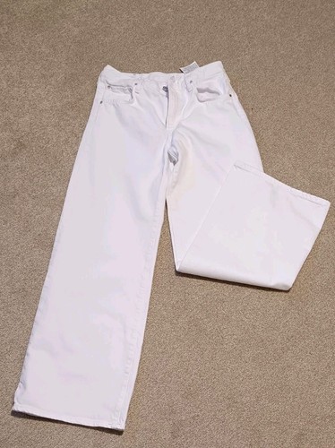 Zara highwaisted white - white, wide