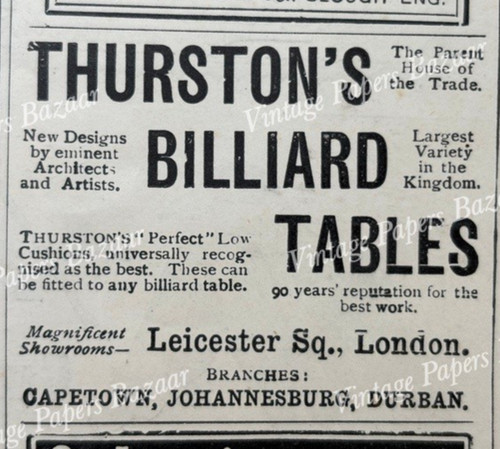 Thurston billiard tables - billiard,