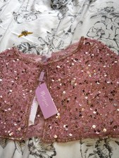 Monsoon Girls Sequin Cape Age