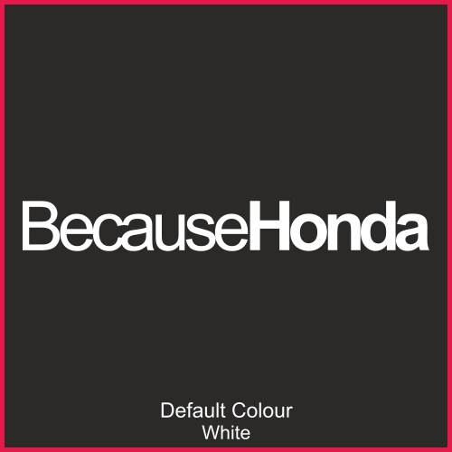 Because honda decals - honda, x2