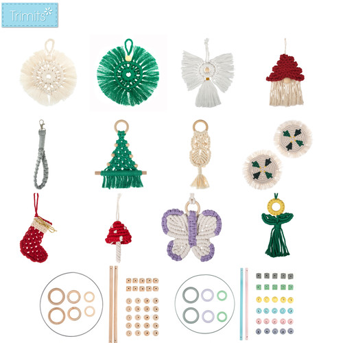 Macrame kit christmas - kit, hanging