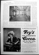 Antique Print Bessborough Rooms Grosvenor Hotel Wedding Receptions 1911 662P