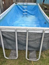 Bestway Power Steel Swimming Pool 4.5m x 2m with Intex Sand Filter Pump