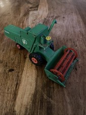 Matchbox Combine Harvester No K-9 King Size 1960s Green BACK WHEEL MISSING