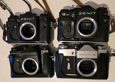 4x Zenit 35mm Film Cameras