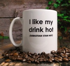 Sebastian Stan Mug Gift I Like My Drink Hot Nice Cute Marvel Movie Fan Present