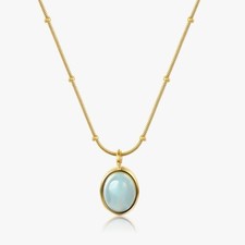 Aquamarine Gemstone Necklace