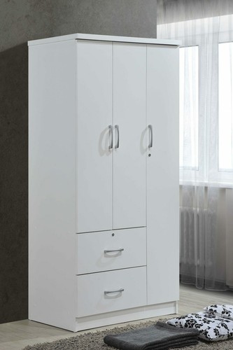 White finish armoire wooden - finish,