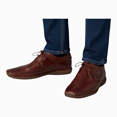 Clarks men brown - brown, leather