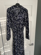 Papaya Blue Floral Long Sleeve Ladies Jumpsuit