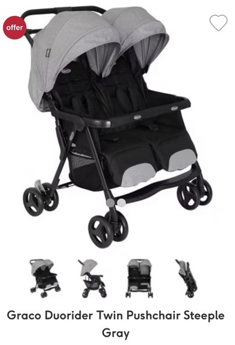 Lightweight double pushchair - double,