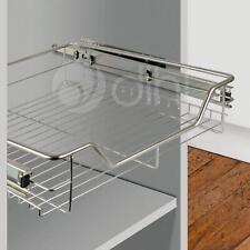 3 x 500MM PULL OUT WIRE BASKET KITCHEN LARDER BASE UNIT CUPBOARD DRAWER
