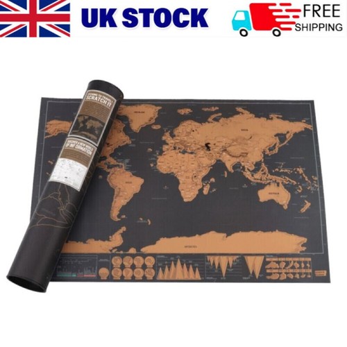 Scratch off map world deluxe - map,