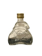 Santa Claus Glass Bottle With Screw lid 200ml