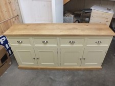 RUTLAND PAINTED 7FT SIDEBOARD- F&B FARROWS CREAM- BESPOKE AVAILABLE- ROUGH SAWN