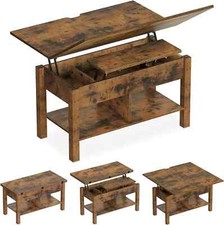 Coffee Table Height Adjustable 3-in-1 Multifunction Living Room Table Furniture Living