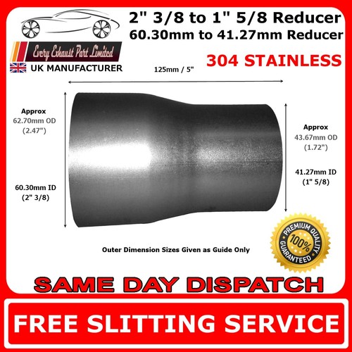 60mm 42mm stainless tapered - to,