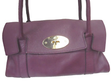 MULBERRY East West Bayswater Bag - Rouge Noir Leather - Authenticated - £1150