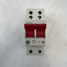 Wylex WSX102 100 Amp Double Pole Isolator 100A Main Switch Disconnector
