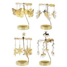 Rotating Candle Carousel Christmas Candlestick Carousel Candle Holder Home