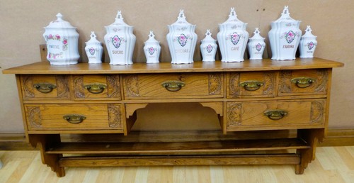 Set french ceramic kitchen - set,