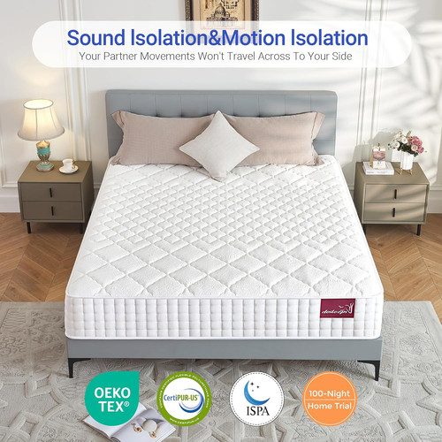 Luxury hybrid mattress single - hybrid,
