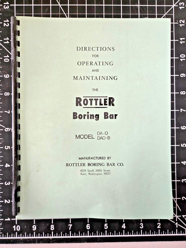 Rottler model dao b - da-o, dao-b