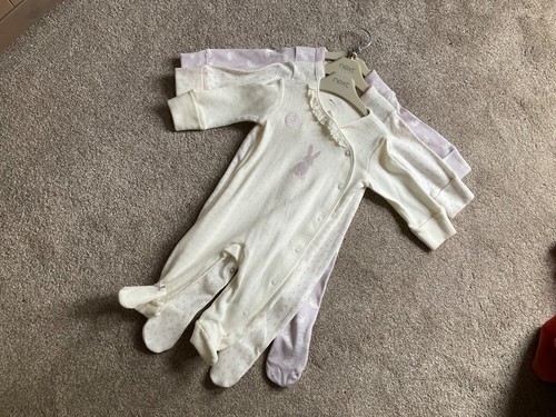 Baby girls pack babygro - baby, 3