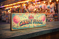 Candy floss Sign vintage
