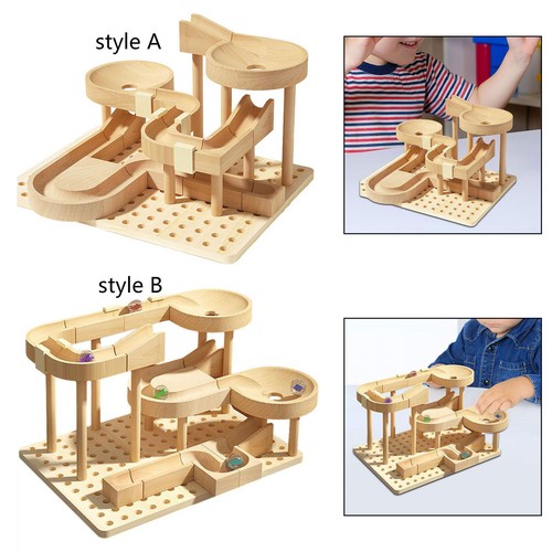 Wooden track marble toy - marble,