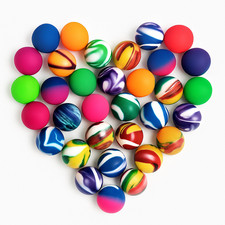 Mini Bouncy Balls 24mm – Kids Party Bag Fillers, Loot Bag Toys, Fun Prize